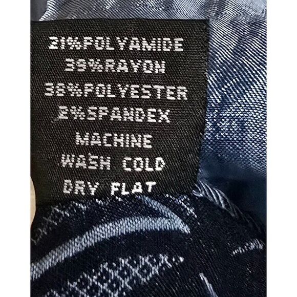 Strapless Blue Floral Embroidered Summer Dress With Smocked Bodice & Ruffled Ski - Picture 10 of 10